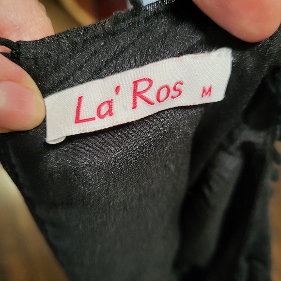 La Ros Black Shift Dress Medium - Picture 12 of 13